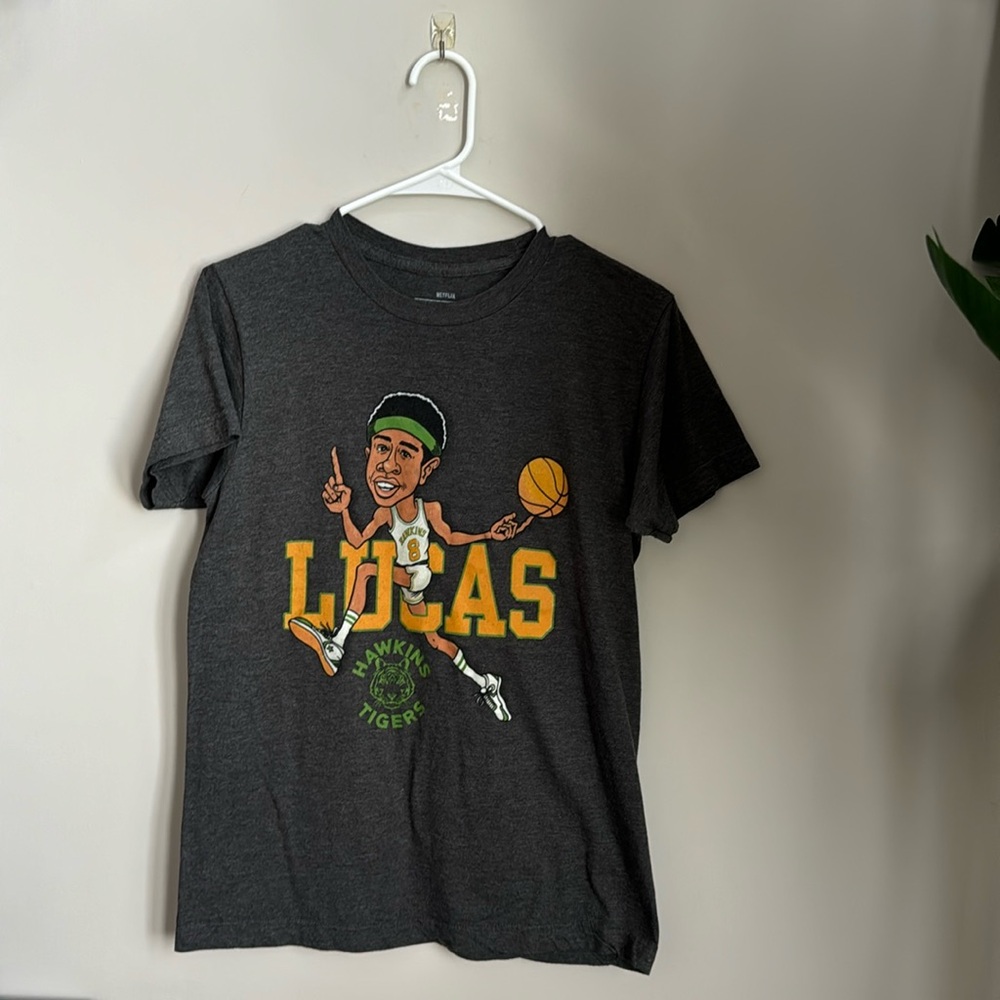 Stranger Things Lucas Basketball Tee